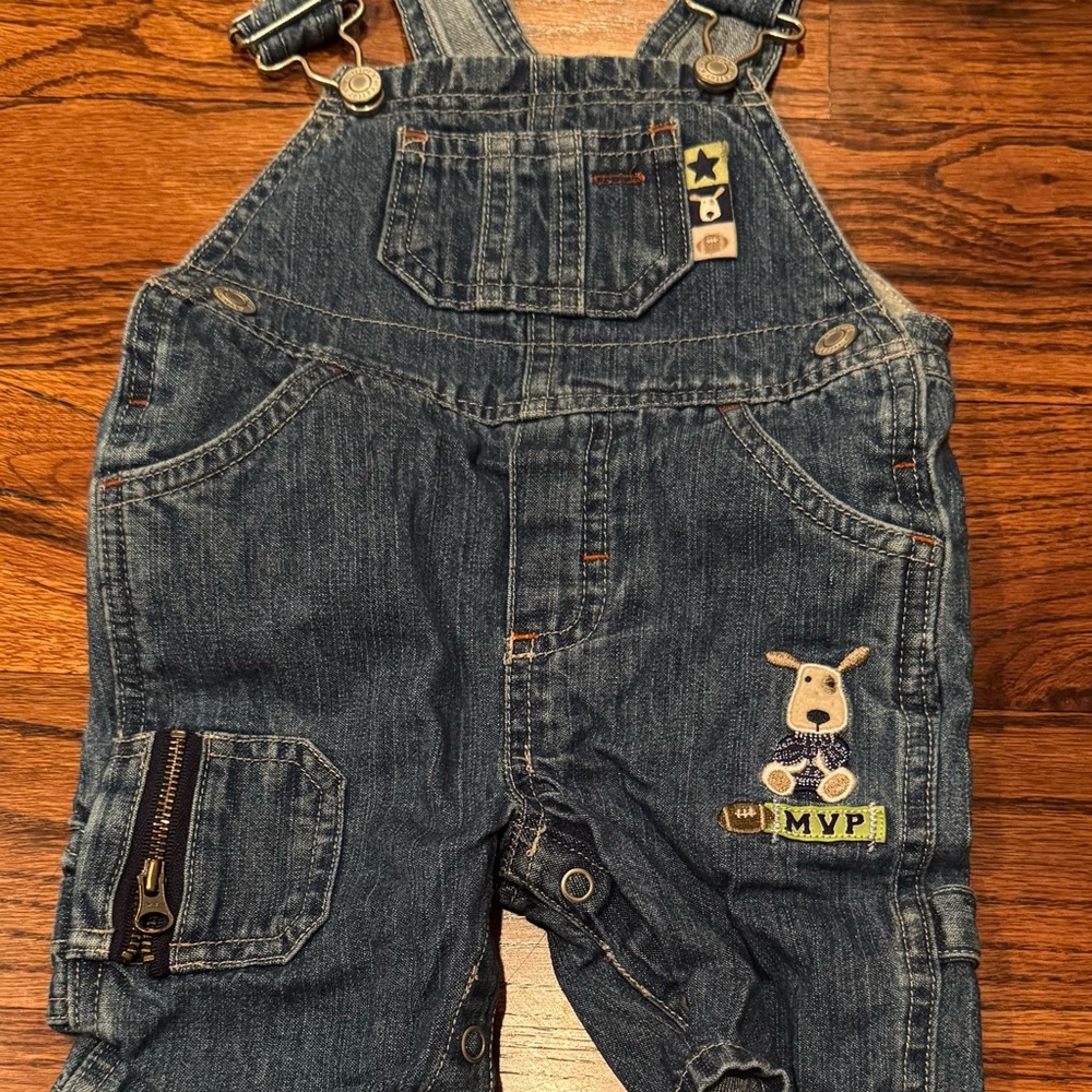 Carter’s 3M Denim Overalls with playful puppy design
